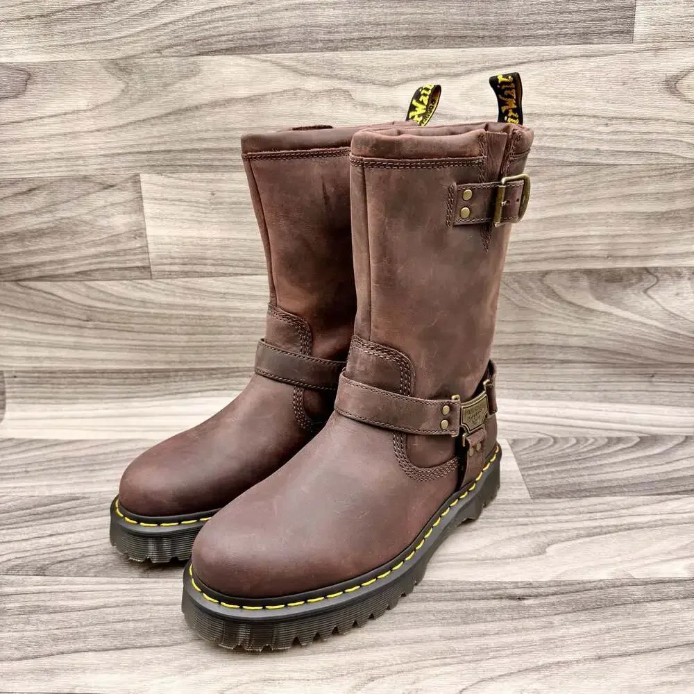 Dr. Martens Anistone Hi Pull On Boot in Brown
